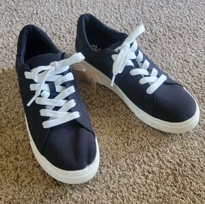 Mad Love Black Sia Lace Up Low Top Canvas Sneakers Women's Target NEW